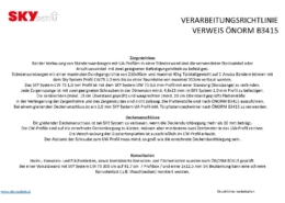 Verarbeitungsrichtlinie Zargeneinbau / Deckenanschlüsse / Konsollasten